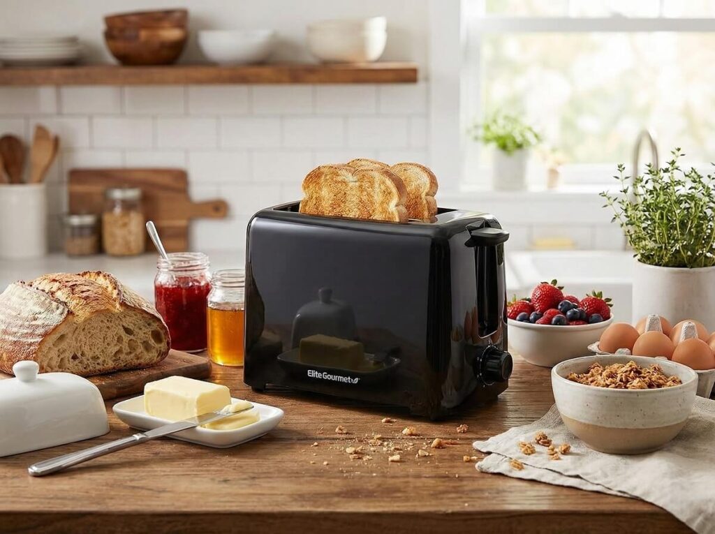 Elite Gourmet ECT1027B Cool Touch 2 Slice Toaster Reviews