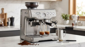Breville Barista Express Impress Espresso Machine BES876BSS