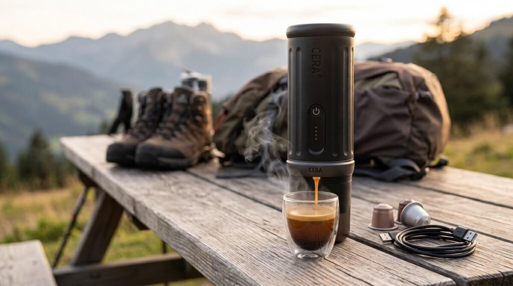 CERA+ Self-Heating Portable Espresso Machine