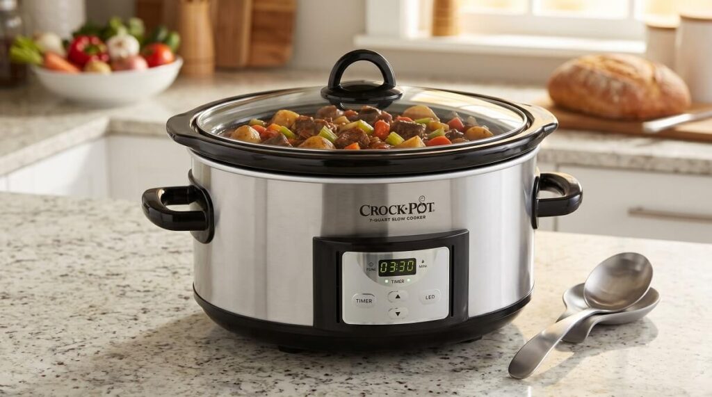 Crock-Pot 7-Quart Slow Cooker Programmable with Timer