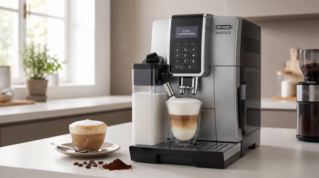 De’Longhi Dinamica LatteCrema Espresso Machine with Automatic Milk Frother