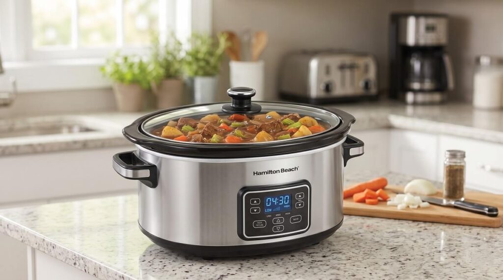 Hamilton Beach 4 Quart Programmable Slow Cooker