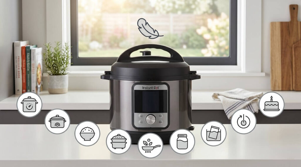 Instant Pot Whisper Quiet 9-in-1 Electric Pressure Cooker