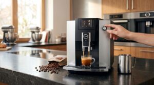 Jura E6 Automatic, Affordable Espresso Machine with Programmable Coffee Strength