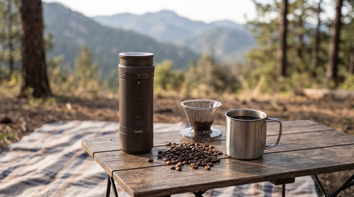 OutIn Fino Portable Electric Coffee Grinder